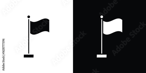 Flag icon Illustration Pixel vector graphics - Vector.