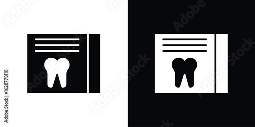 Dental X ray icon Illustration Pixel vector graphics - Vector.