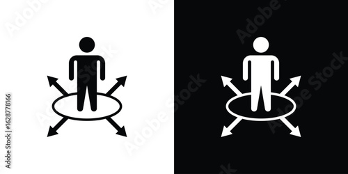 Decision making icon Illustration Pixel vector graphics - Vector.