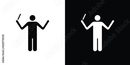 Conductor icon Illustration Pixel vector graphics - Vector.