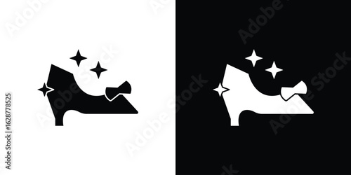 Cinderella shoe icon Illustration Pixel vector graphics - Vector.