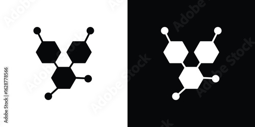 Chemical content icon Illustration Pixel vector graphics - Vector.