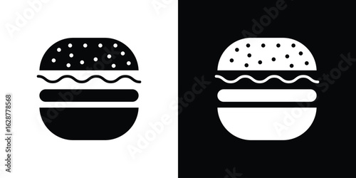 Cheese burger icon Illustration Pixel vector graphics - Vector.