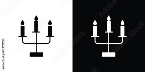 Candelabra icon Illustration Pixel vector graphics - Vector.