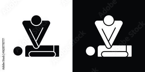 CPR icon Illustration Pixel vector graphics - Vector.