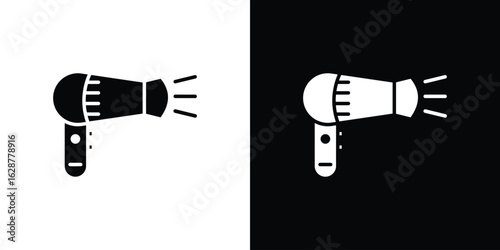 Blow dryer icon Illustration Pixel vector graphics - Vector.