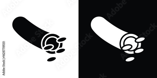 Blood vessel icon Illustration Pixel vector graphics - Vector.