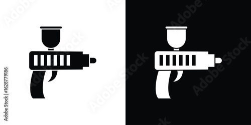 Airbrush icon Illustration Pixel vector graphics - Vector.