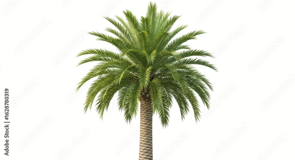 Obraz premium palm tree on white background
