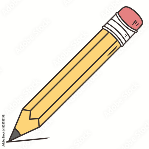 pencil on white background