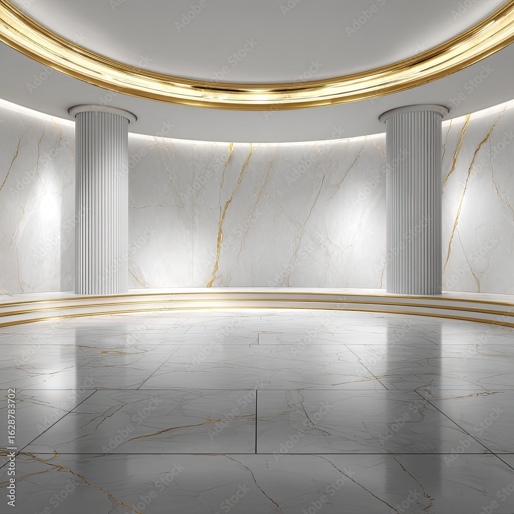 Obraz premium Grand White Marble Room