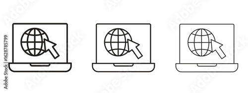 Web portal icon element Illustration. Trendy Symbol for Design