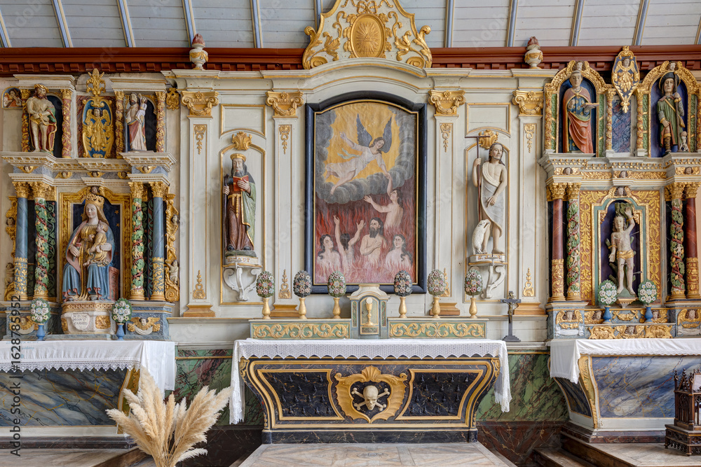 Fototapeta premium Enclos paroissial de Trémaouézan dans le département du Finistère - Bretagne