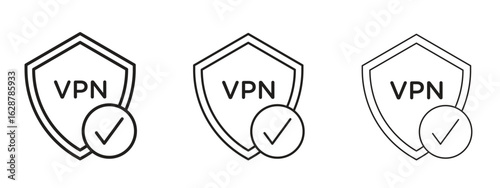 Virtual private network icon element Illustration. Trendy Symbol for Design