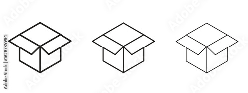 Unpacking icon element Illustration. Trendy Symbol for Design