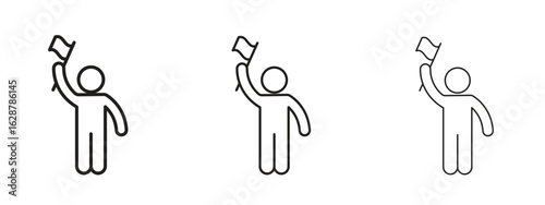 Tour guide icon element Illustration. Trendy Symbol for Design