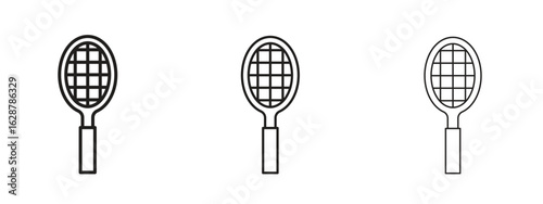 Tennis racket icon element Illustration. Trendy Symbol for Design