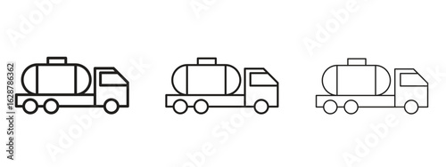 Tank truck icon element Illustration. Trendy Symbol for Design