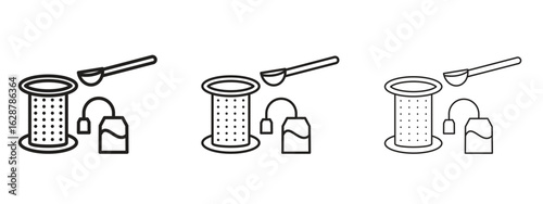Tea infuser icon element Illustration. Trendy Symbol for Design