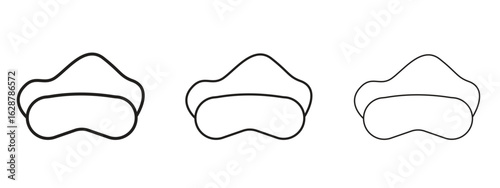Sleeping mask icon element Illustration. Trendy Symbol for Design