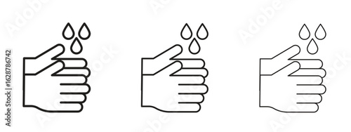 Sanitize hands icon element Illustration. Trendy Symbol for Design