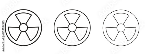 Radioactive icon element Illustration. Trendy Symbol for Design