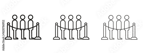 Queue icon element Illustration. Trendy Symbol for Design