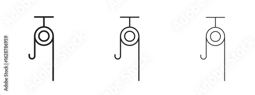 Pulley icon element Illustration. Trendy Symbol for Design