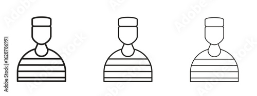 Prisoner icon element Illustration. Trendy Symbol for Design