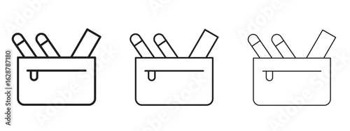 Pencil case icon element Illustration. Trendy Symbol for Design