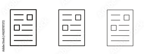 News feed icon element Illustration. Trendy Symbol for Design