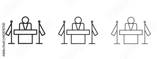 Mayor icon element Illustration. Trendy Symbol for Design