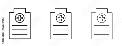 Medical records icon element Illustration. Trendy Symbol for Design