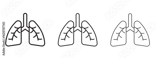 Lungs icon element Illustration. Trendy Symbol for Design