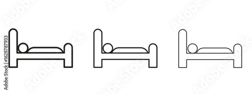 Laying in bed icon element Illustration. Trendy Symbol for Design