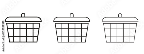 Laundry basket icon element Illustration. Trendy Symbol for Design