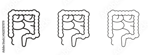 Large intestine icon element Illustration. Trendy Symbol for Design