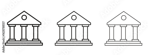 Institute icon element Illustration. Trendy Symbol for Design