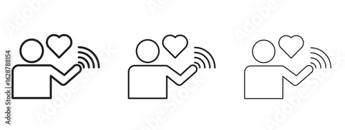 Influencer icon element Illustration. Trendy Symbol for Design