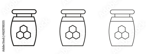 Honey jar icon element Illustration. Trendy Symbol for Design