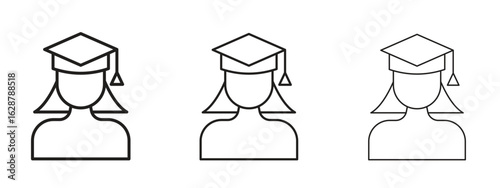 Graduated icon element Illustration. Trendy Symbol for Design