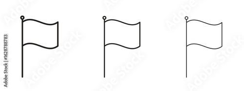 Flag icon element Illustration. Trendy Symbol for Design