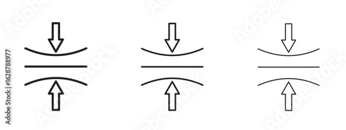 Elasticity icon element Illustration. Trendy Symbol for Design