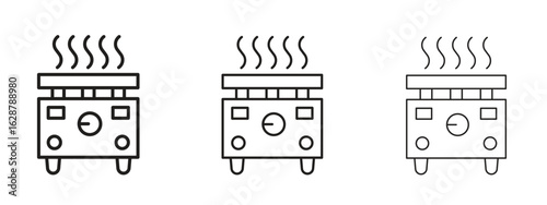 Electric hot plate icon element Illustration. Trendy Symbol for Design