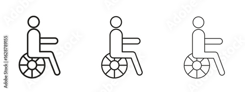 Disabled icon element Illustration. Trendy Symbol for Design