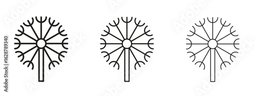 Dandelion icon element Illustration. Trendy Symbol for Design