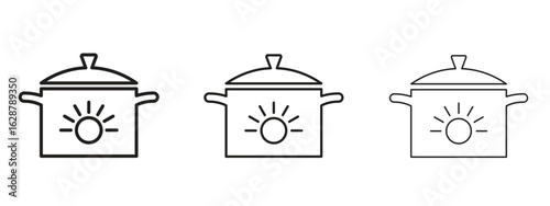 Crock pot icon element Illustration. Trendy Symbol for Design