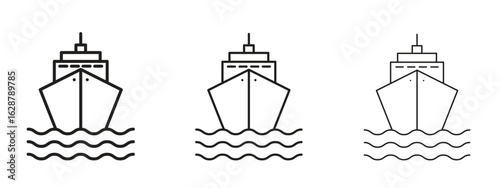 Cargo ship icon element Illustration. Trendy Symbol for Design