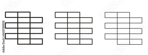 Brickwork icon element Illustration. Trendy Symbol for Design