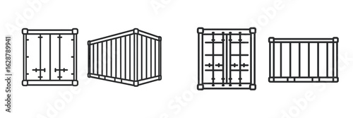 Wooden frames and crates displayed in various orientations on a light background for design and architecture inspiration